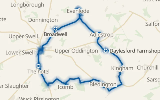 Map of the route