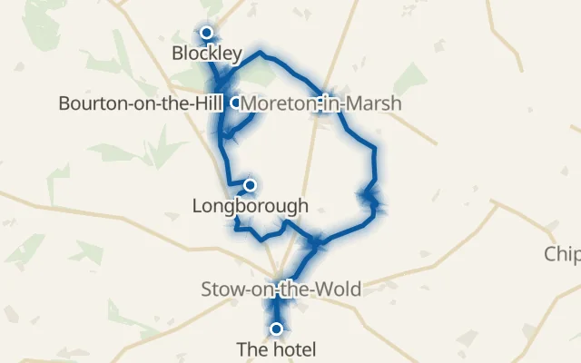 Map of the route