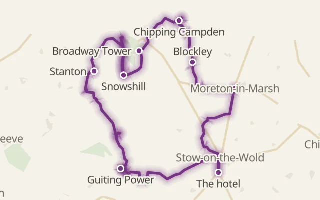 Map of the route