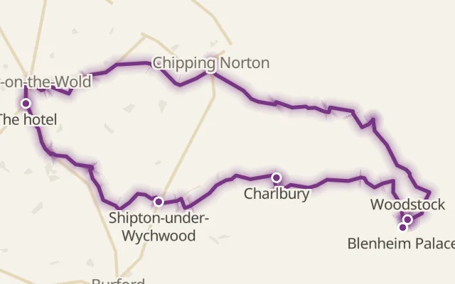 Map of the route