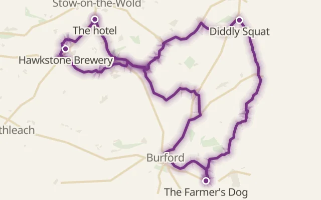 Map of the route
