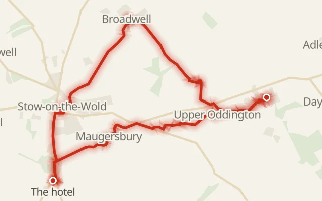 Map of the route